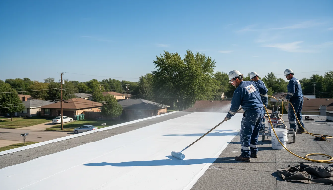 Commercial roof coating in Aurora, MN near me